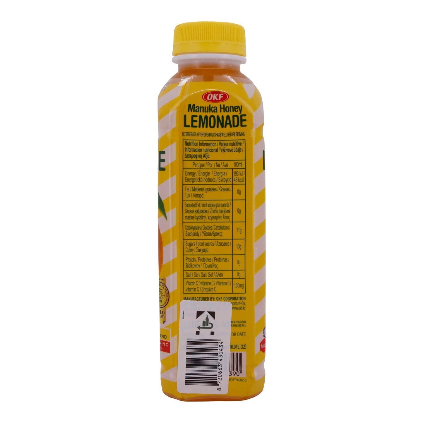 Honiglimonade OKF | Manuka Honing Limonade | Verfrissend met Manuka-honing | 500 ml