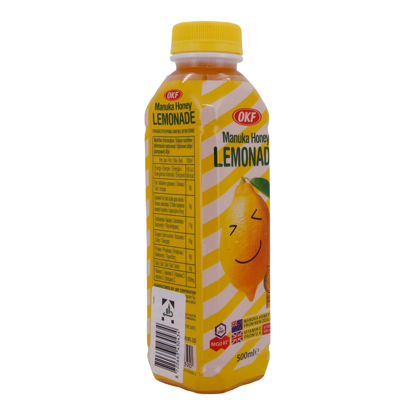 Honiglimonade OKF | Manuka Honing Limonade | Verfrissend met Manuka-honing | 500 ml