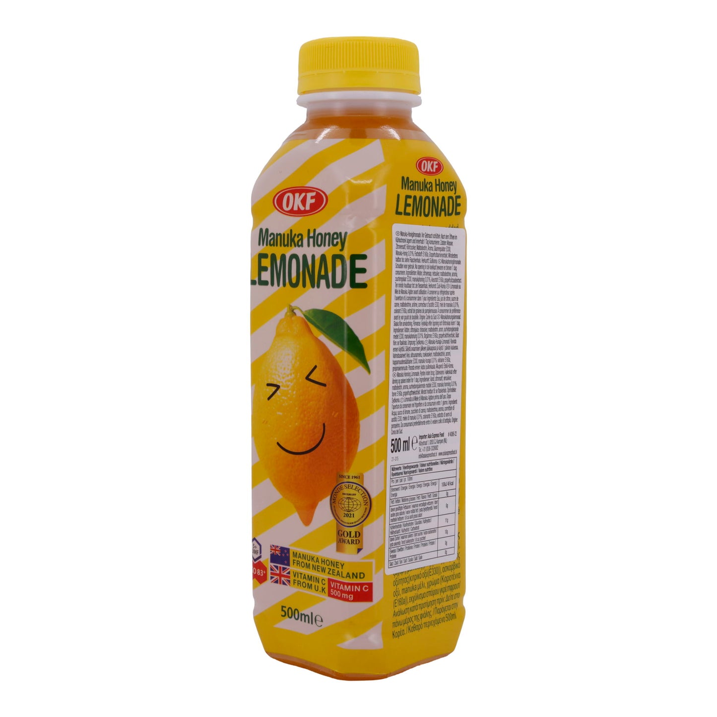 Honiglimonade OKF | Manuka Honing Limonade | Verfrissend met Manuka-honing | 500 ml