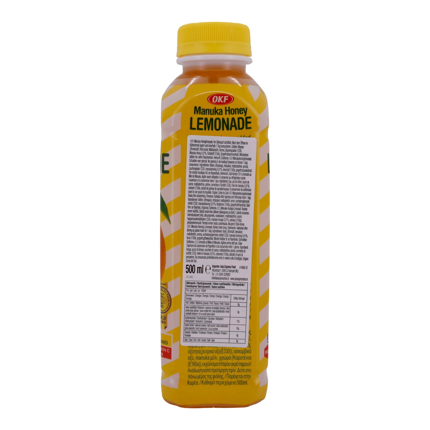 Honiglimonade OKF | Manuka Honing Limonade | Verfrissend met Manuka-honing | 500 ml