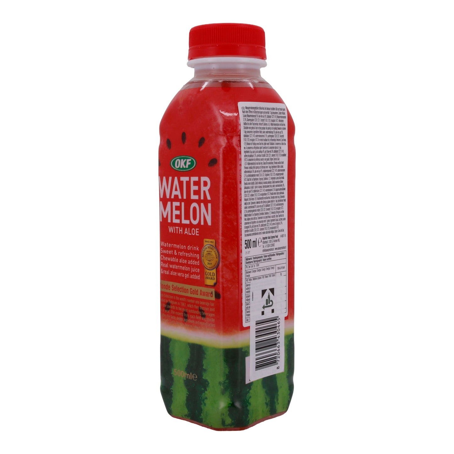 Drank OKF | Watermeloen met Aloe | Verfrissend drankje met watermeloen en aloë vera | 500 ml