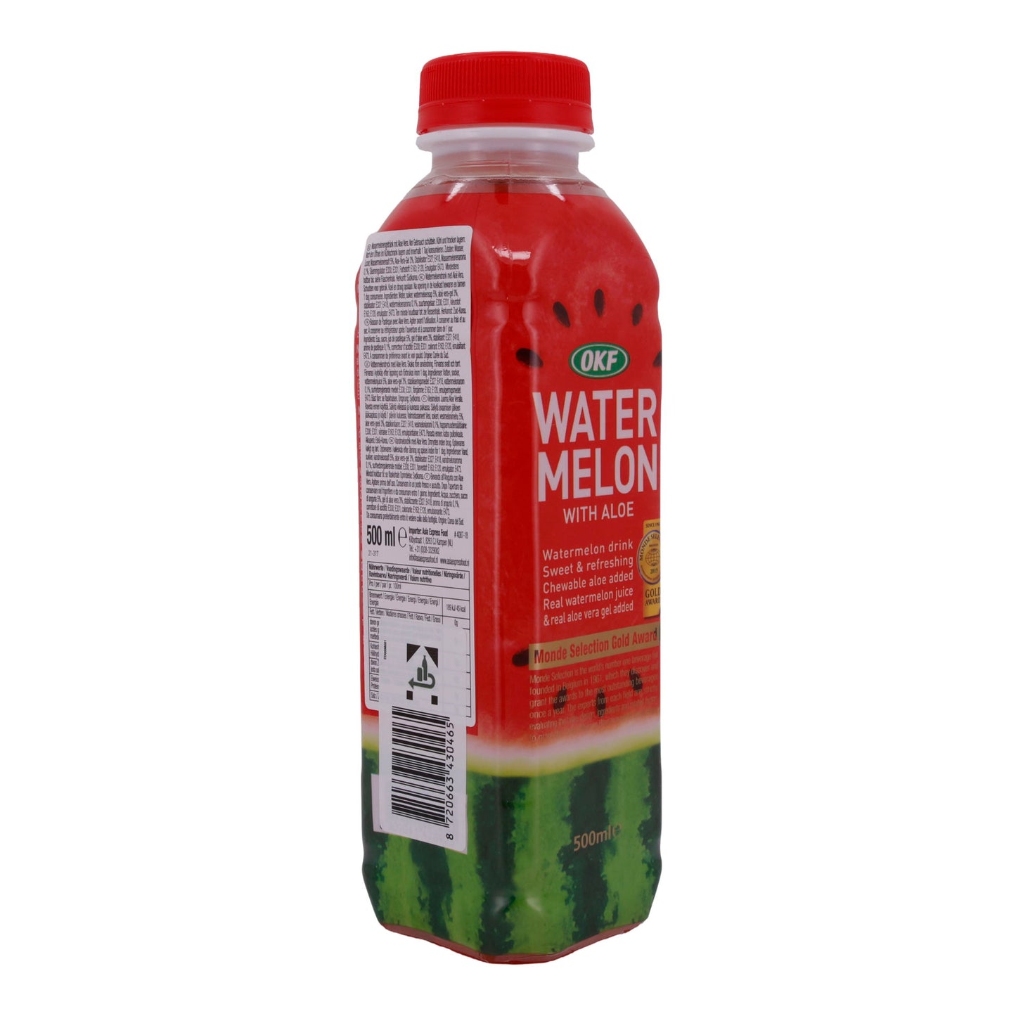 Drank OKF | Watermeloen met Aloe | Verfrissend drankje met watermeloen en aloë vera | 500 ml