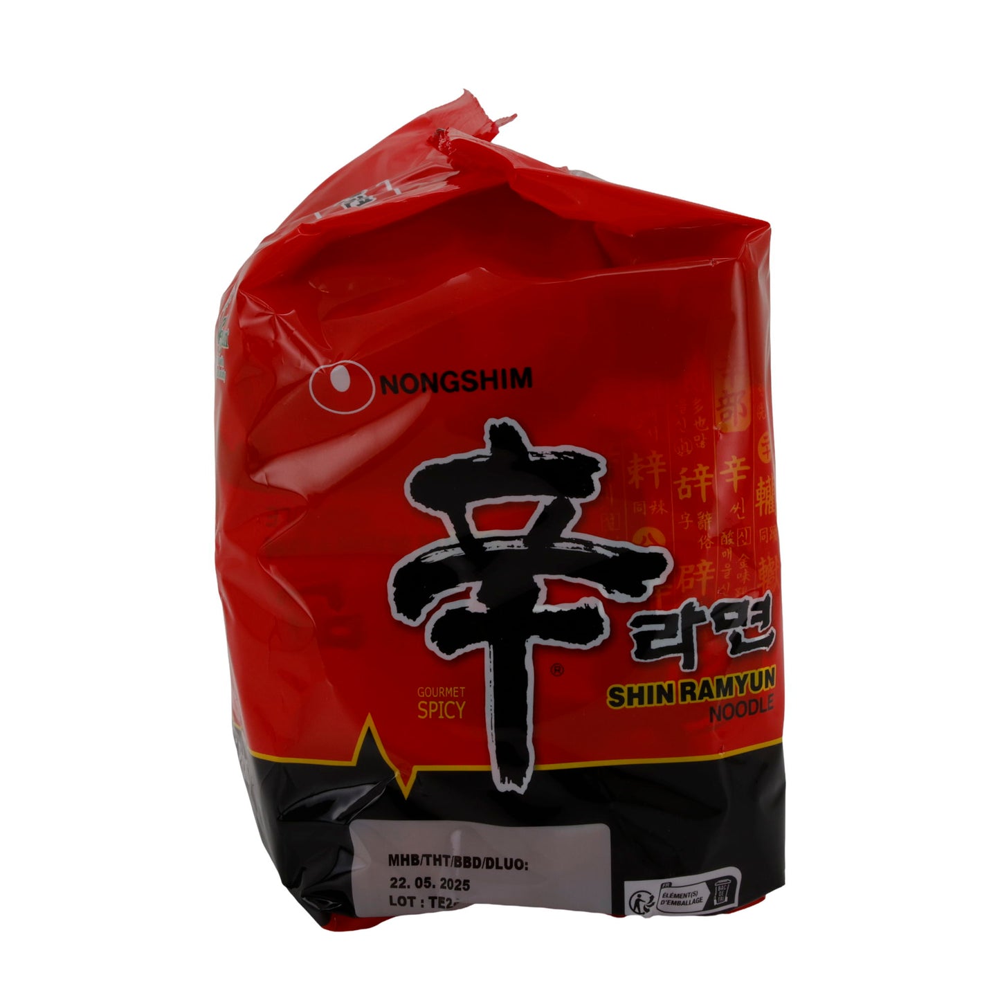 Shin Ramyun Nongshim | Instant Noodle Soup | Spicy with Beef Flavor | 600 g (5 x 120 g)