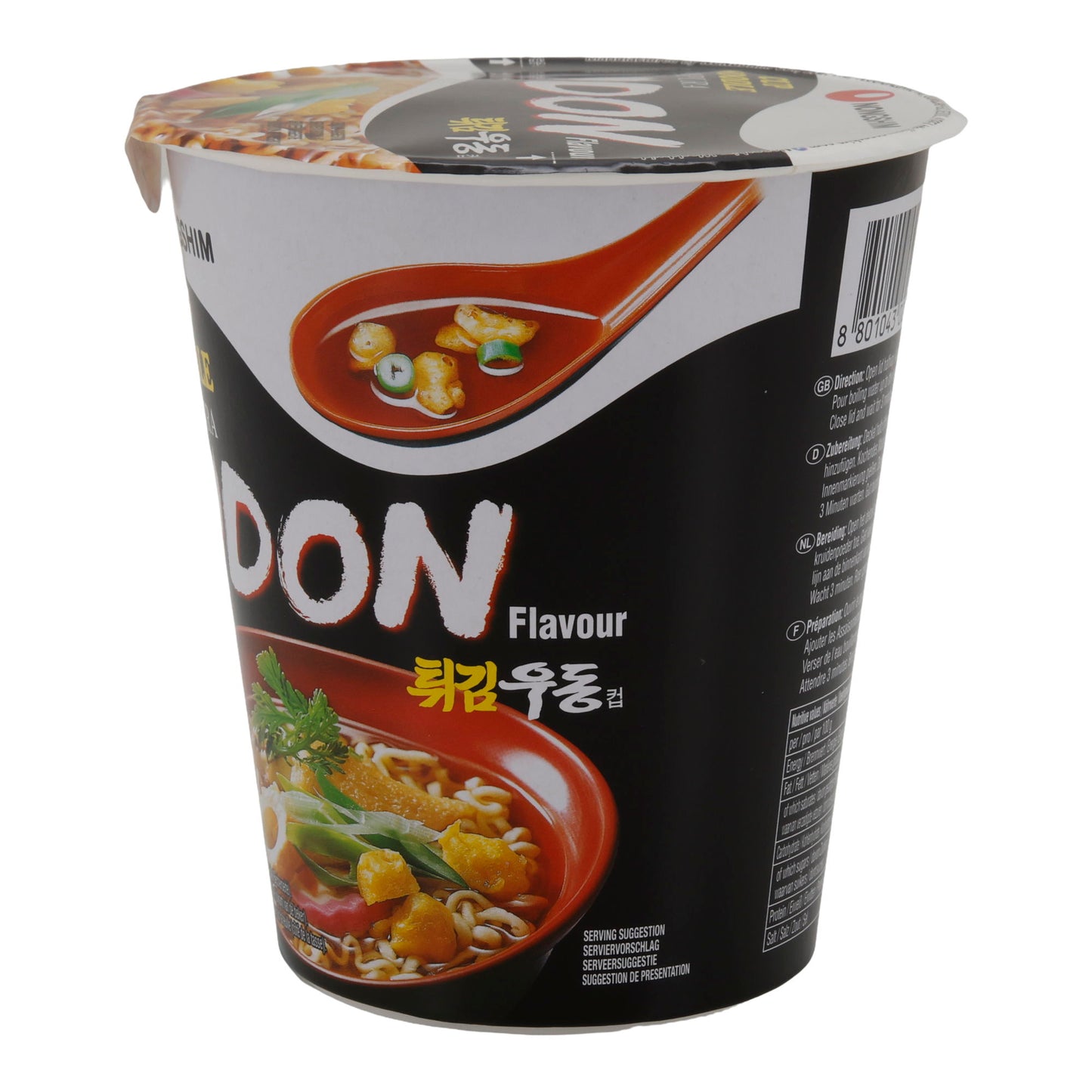 Tempura Udon Nongshim | Instant-Nudelcup | Japanisch mit Fischflocken | 62 g