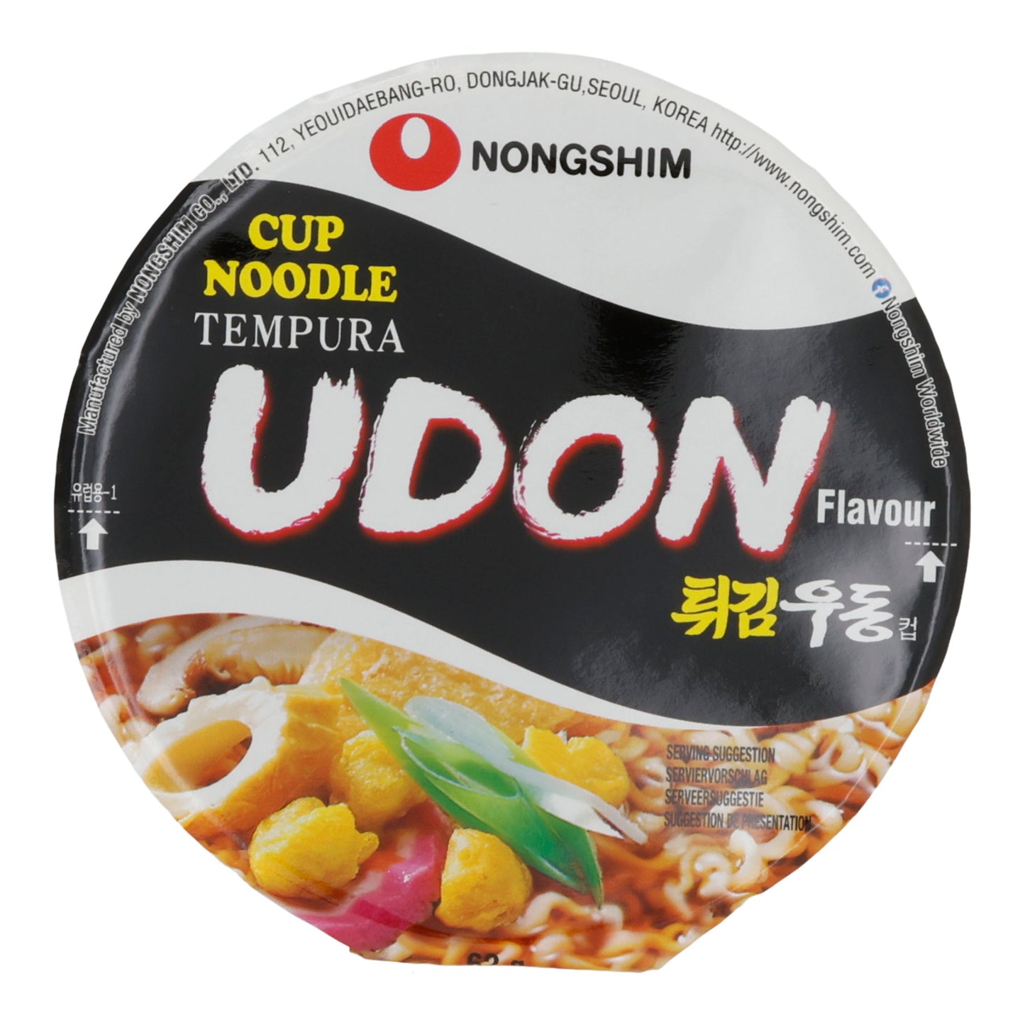 Tempura Udon Nongshim | Instant-Nudelcup | Japanisch mit Fischflocken | 62 g