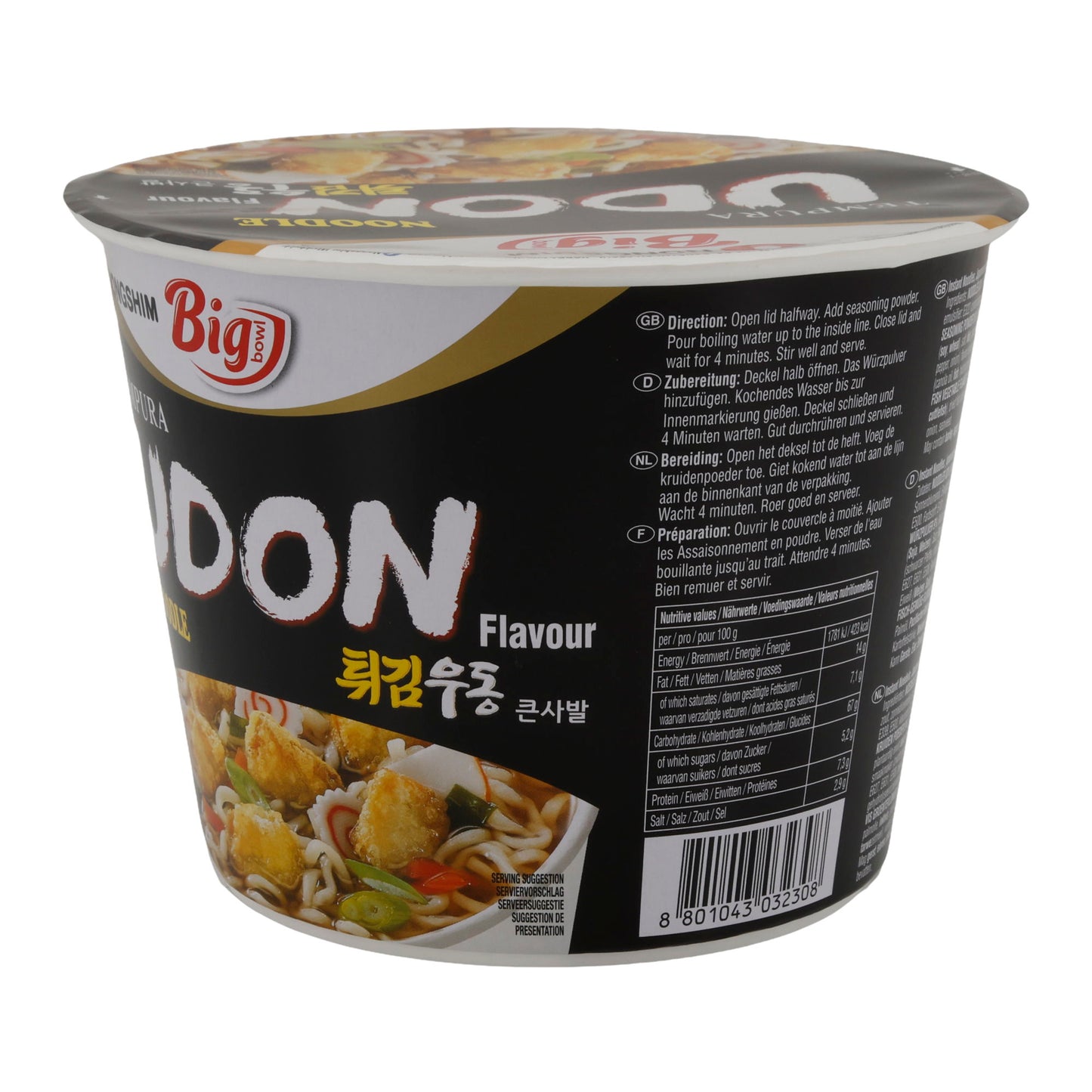 Tempura Udon Noodle Flavour Nongshim | Instant Cup | 111 g