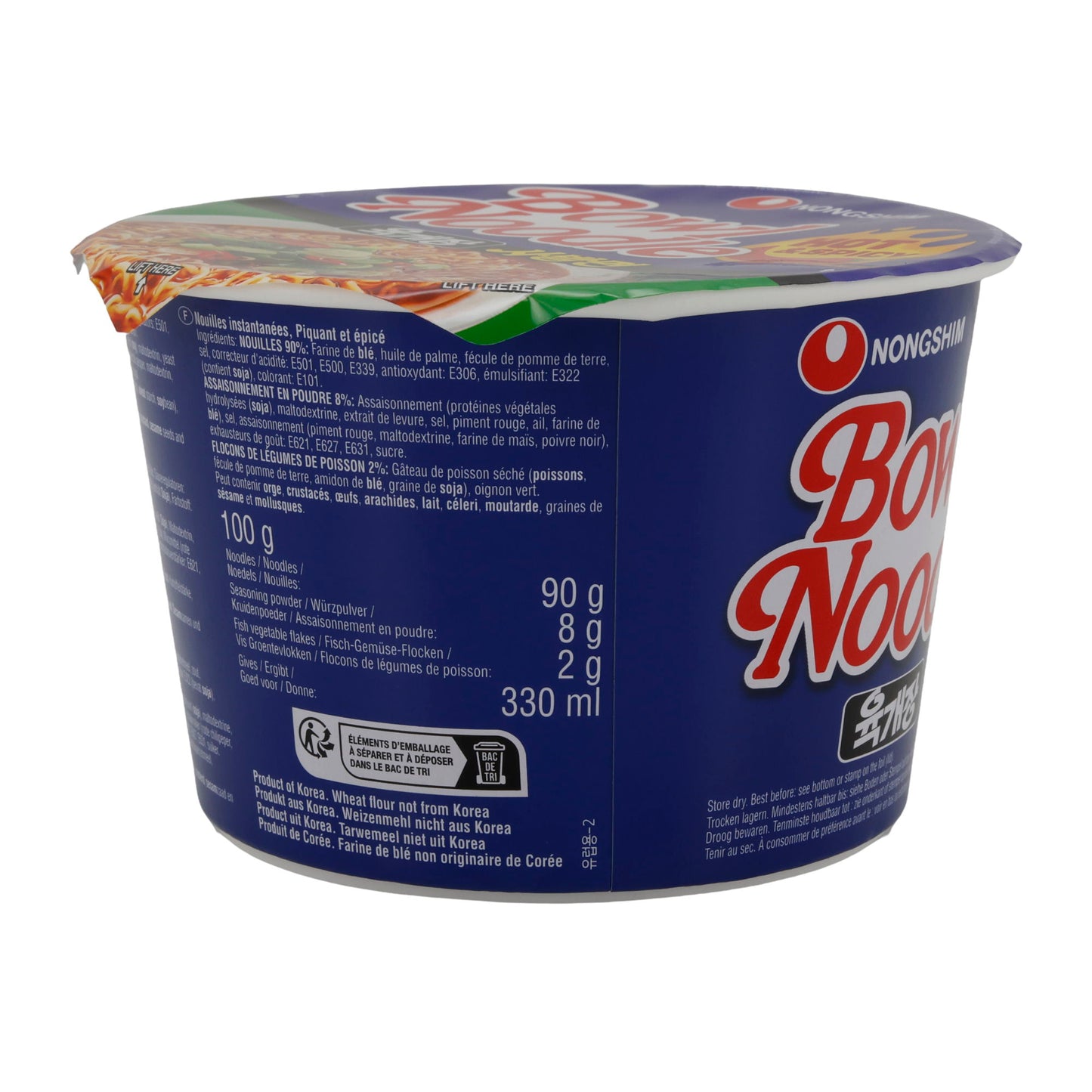 Bowl Noodle Hot & Spicy Nongshim | Instant-noedelsoep | 100 g