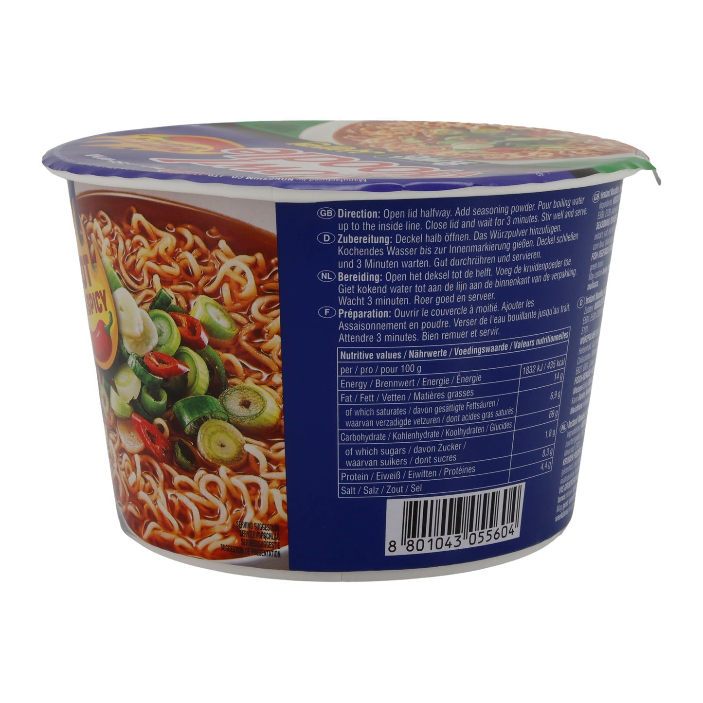 Bowl Noodle Hot & Spicy Nongshim | Instant-noedelsoep | 100 g