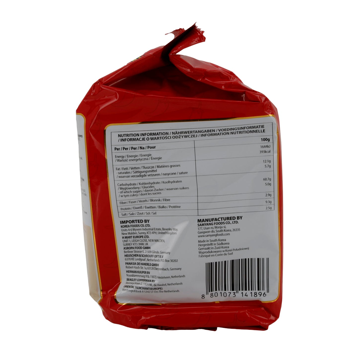 Ramen Saveur Poulet Épicé Samyang Buldak | Nouilles Instantanées | 2x Épicé, 5x140 g