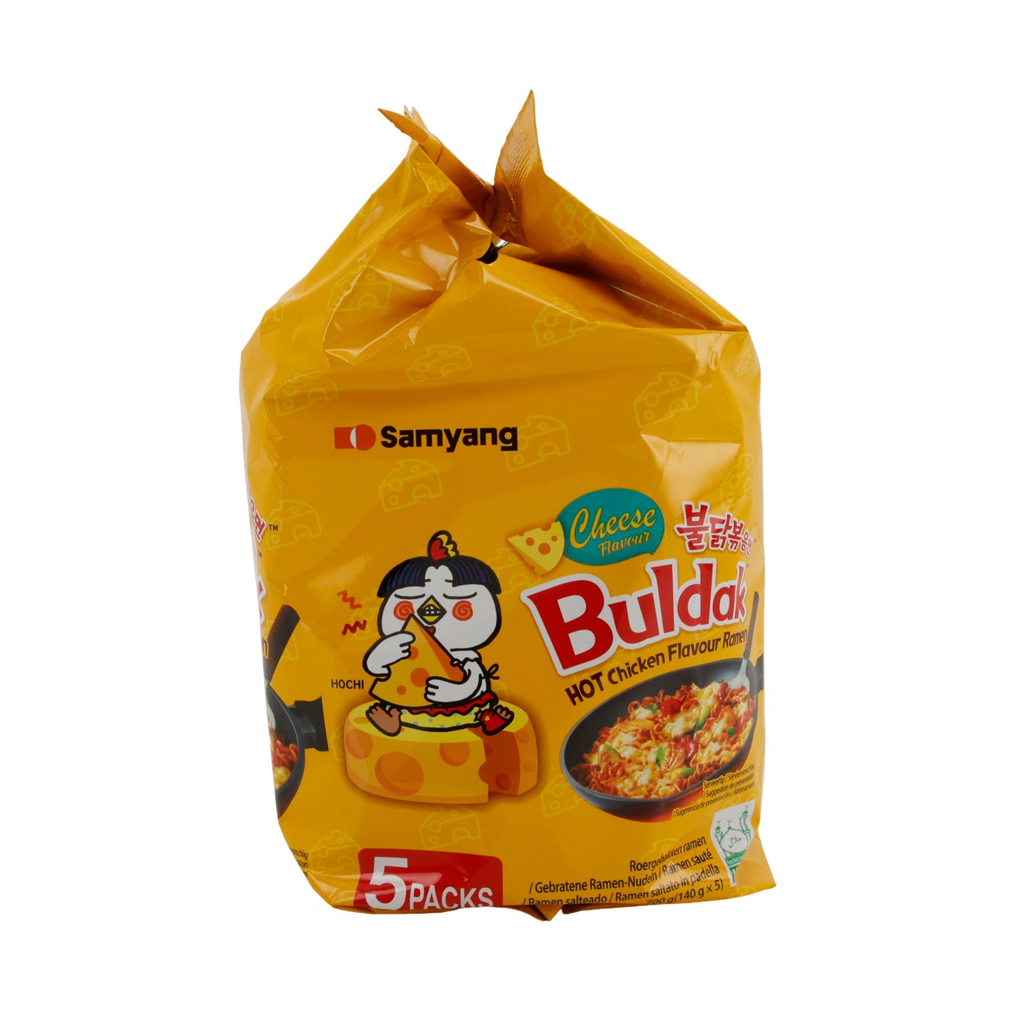 Makkaroni Samyang Chicken & Cheese | Noodles | Spicy Noodles with Chicken and Cheese | 5 Pieces