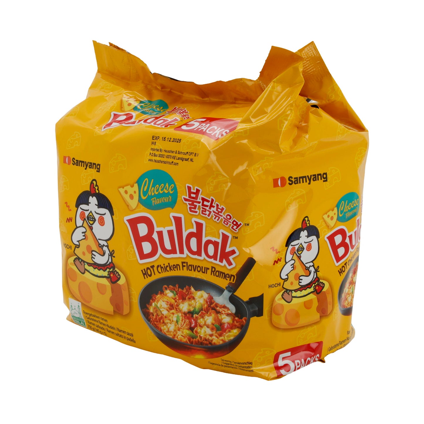 Makkaroni Samyang Chicken & Cheese | Noodles | Spicy Noodles with Chicken and Cheese | 5 Pieces
