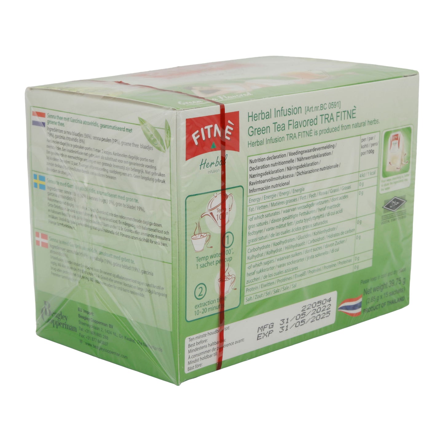Herbal Infusion Tee Fitné | Thee | Groene Thee Smaak | 39,75g