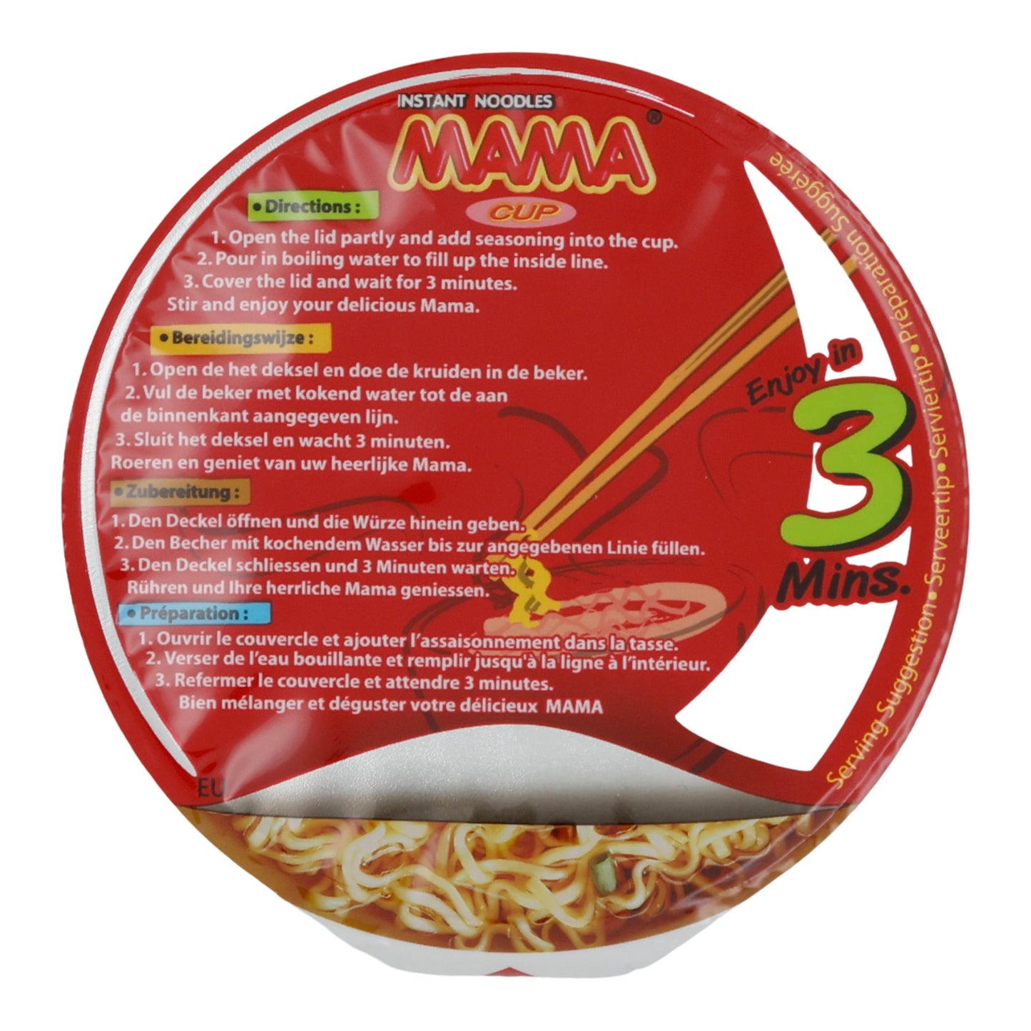 Cup Instantnoedels Zeevruchten Smaak MAMA | Instant-Noedels | 70 g