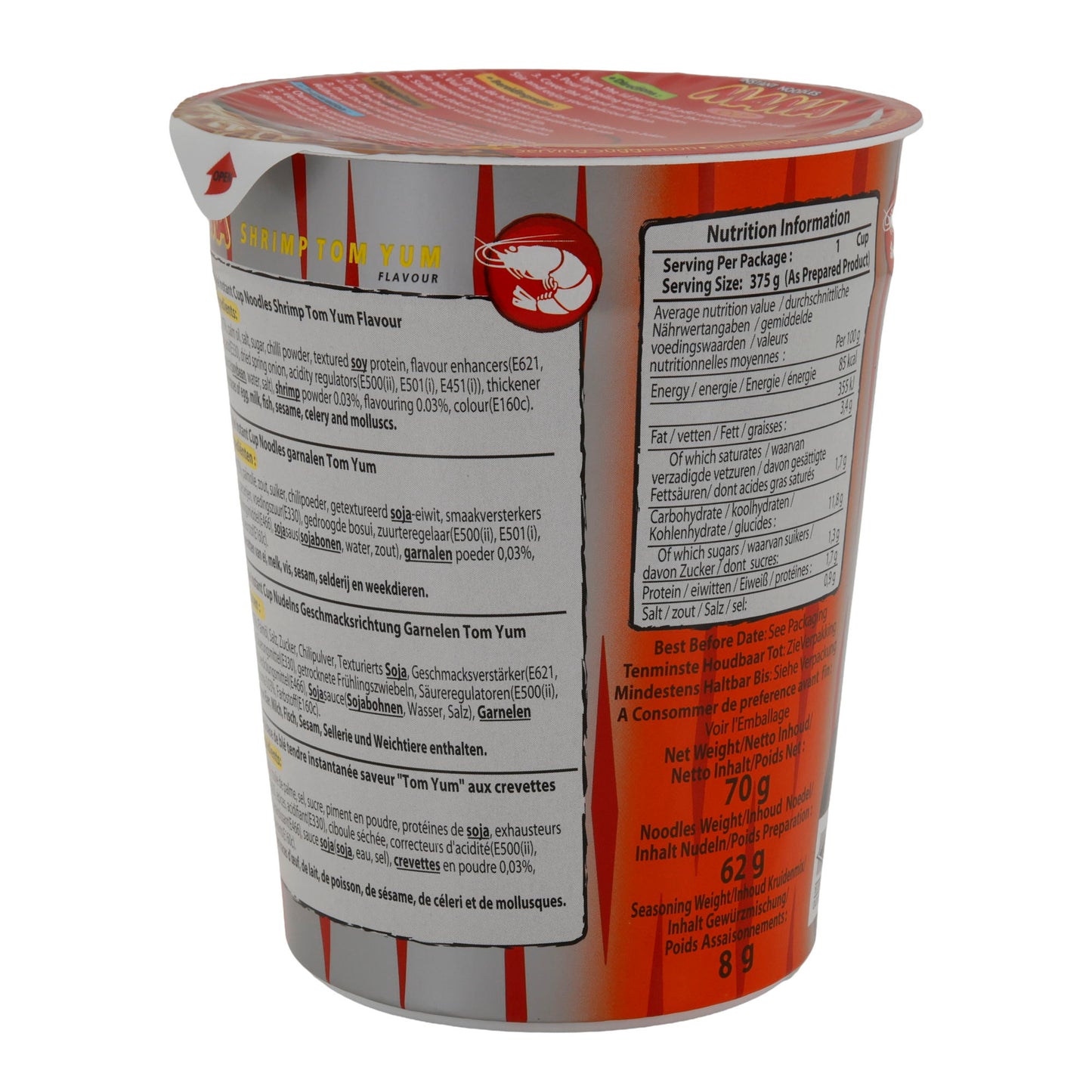 Cup Garnalen Tom Yum Smaak MAMA | Instant-Noodles | 70 g