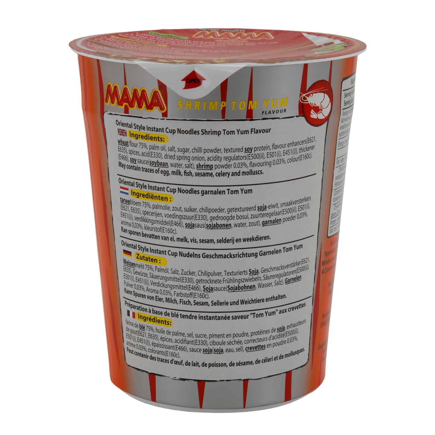 Cup Garnalen Tom Yum Smaak MAMA | Instant-Noodles | 70 g