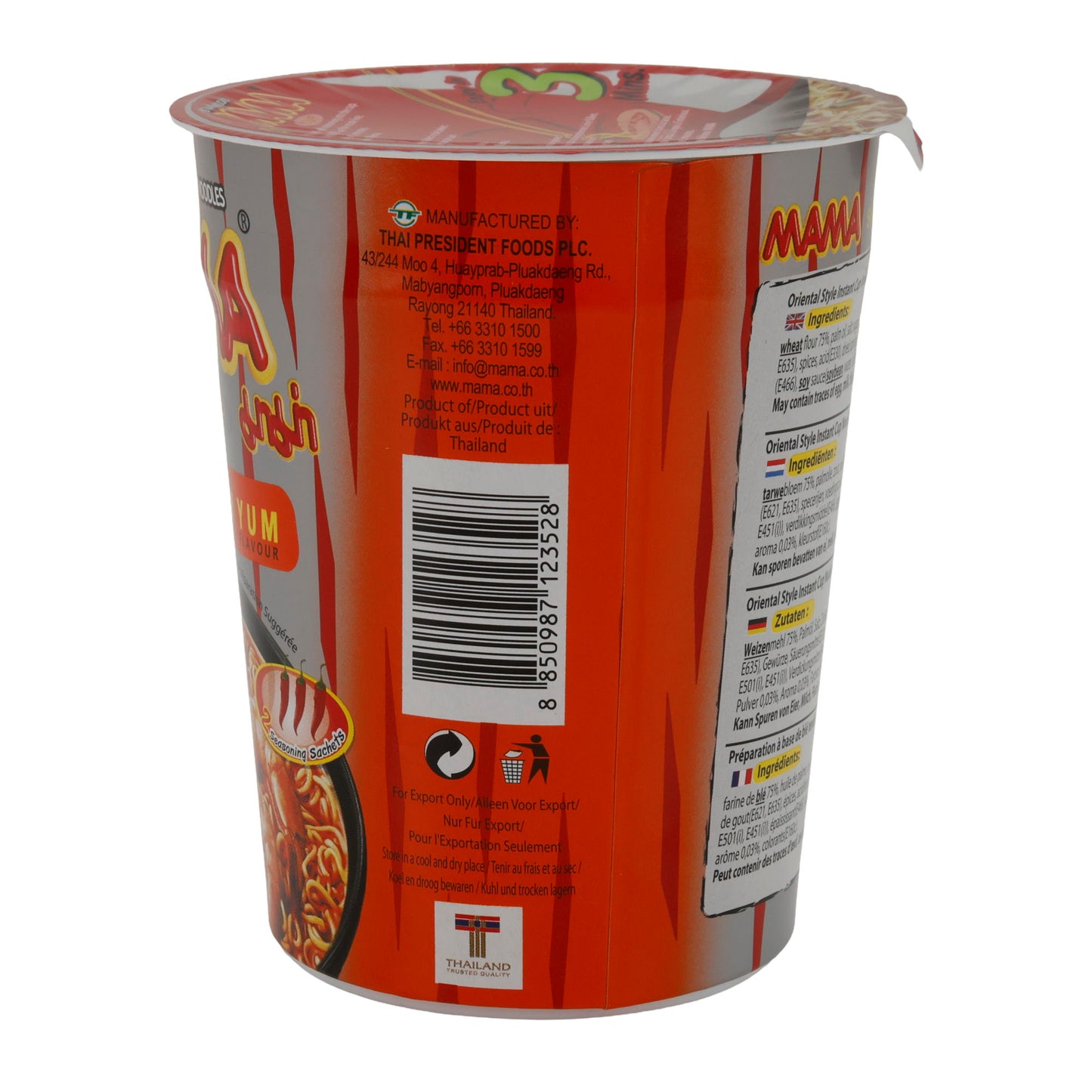 Cup Garnalen Tom Yum Smaak MAMA | Instant-Noodles | 70 g