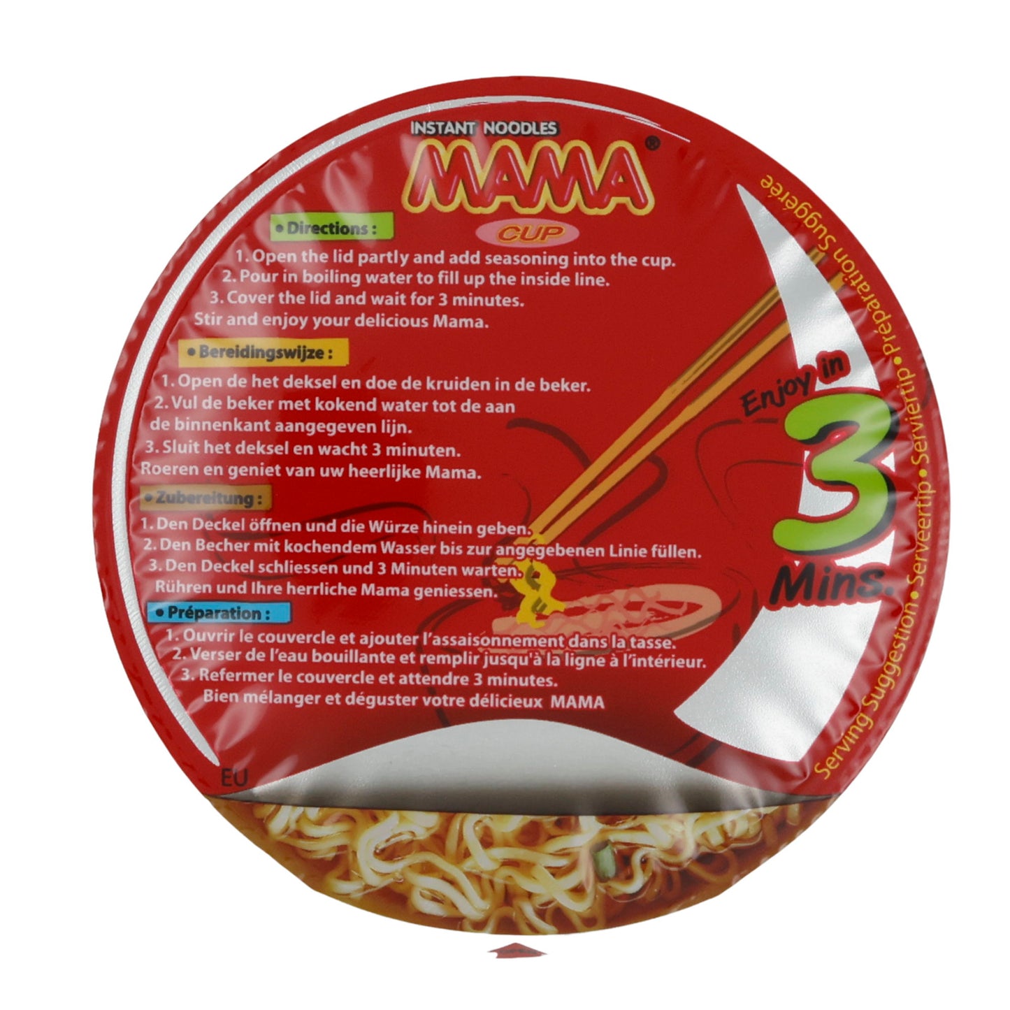 Cup Garnalen Tom Yum Smaak MAMA | Instant-Noodles | 70 g