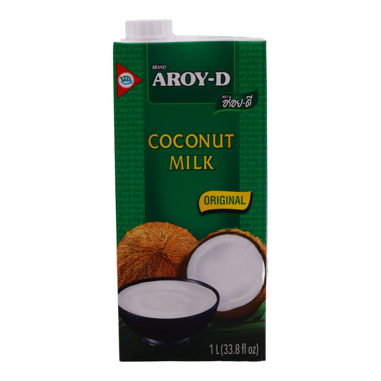 Aroy-D Coconut Milk Original – Authentic Coconut Milk made from 70% Coconut Extract, 1 Liter