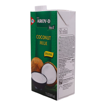 Aroy-D Coconut Milk Original – Authentic Coconut Milk made from 70% Coconut Extract, 1 Liter