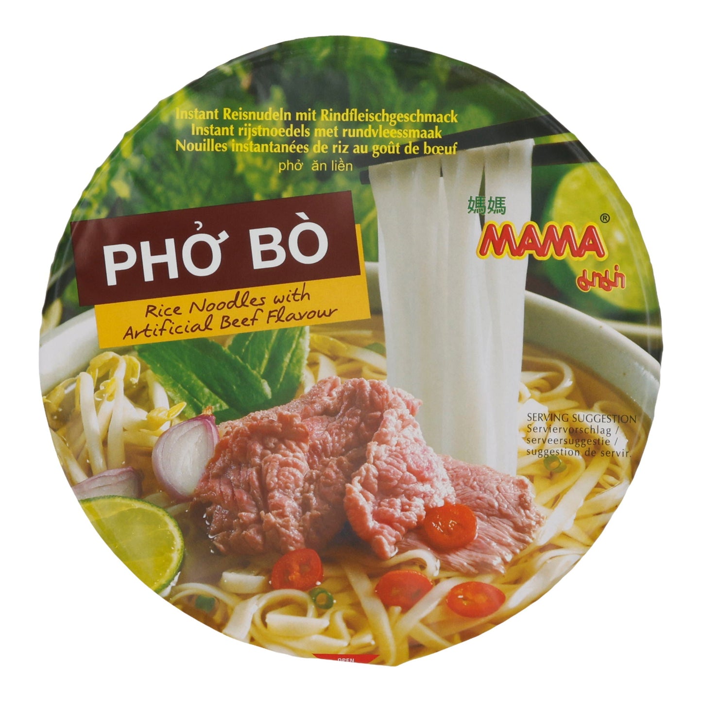 Reisnudeln MAMA | Pho Bò | Mit Rindfleischgeschmack | 65 g MAMA