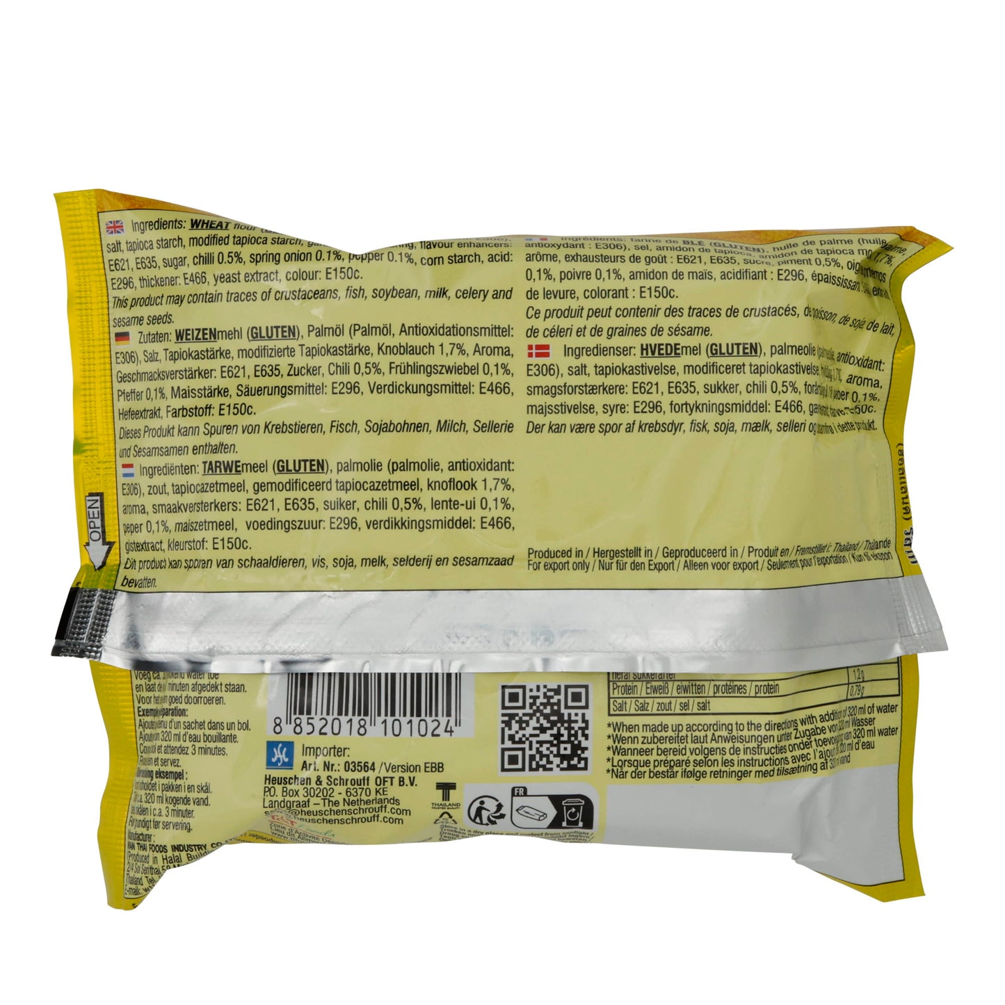 Instantnoedels Yum Yum | Kip smaak | Aromatisch, uit Thailand | 60 g