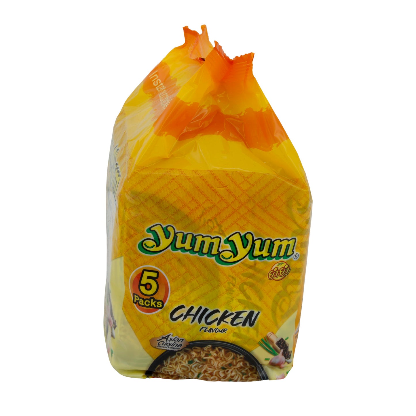 Instantnoedels Yum Yum | Kip smaak | Snelle maaltijd met Aziatische flair | 5 × 60 g