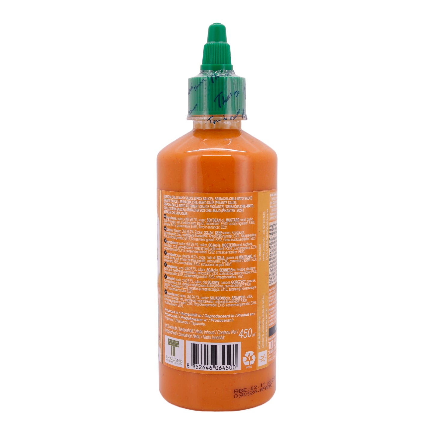 Sauce Thai Dancer | Sriracha Mayo | Pittig-romig | 450 ml