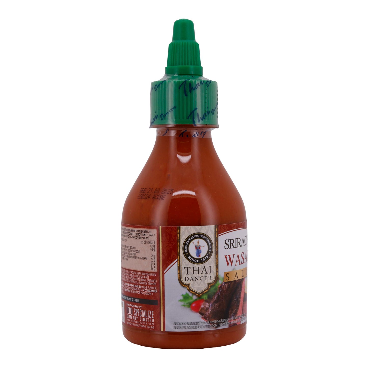 Sriracha Wasabi Sauce Thai Dancer | Sauce | Sriracha- und Wasabi-Sauce | 200 g THAI DANCER