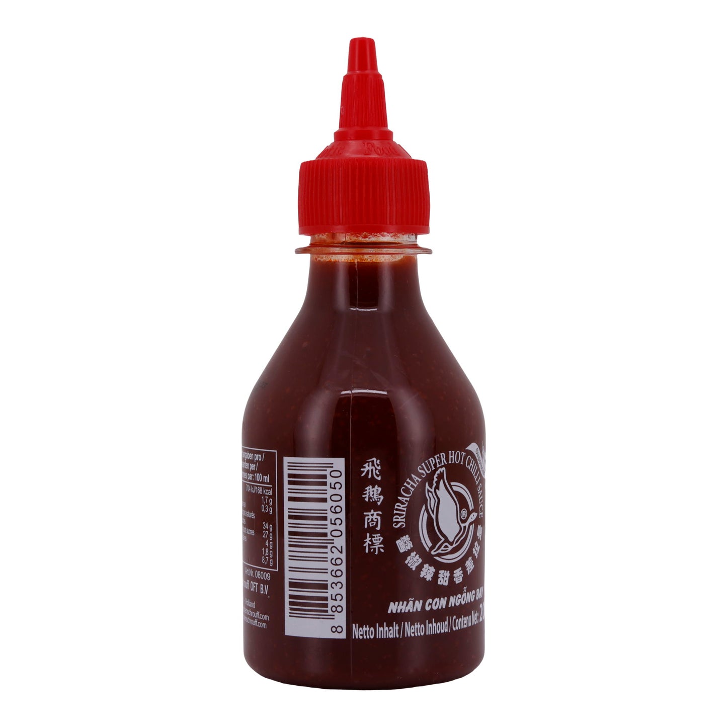 Würzsauce Flying Goose | Sriracha Chilisauce | Extra scharf thailändisch | 200 ml