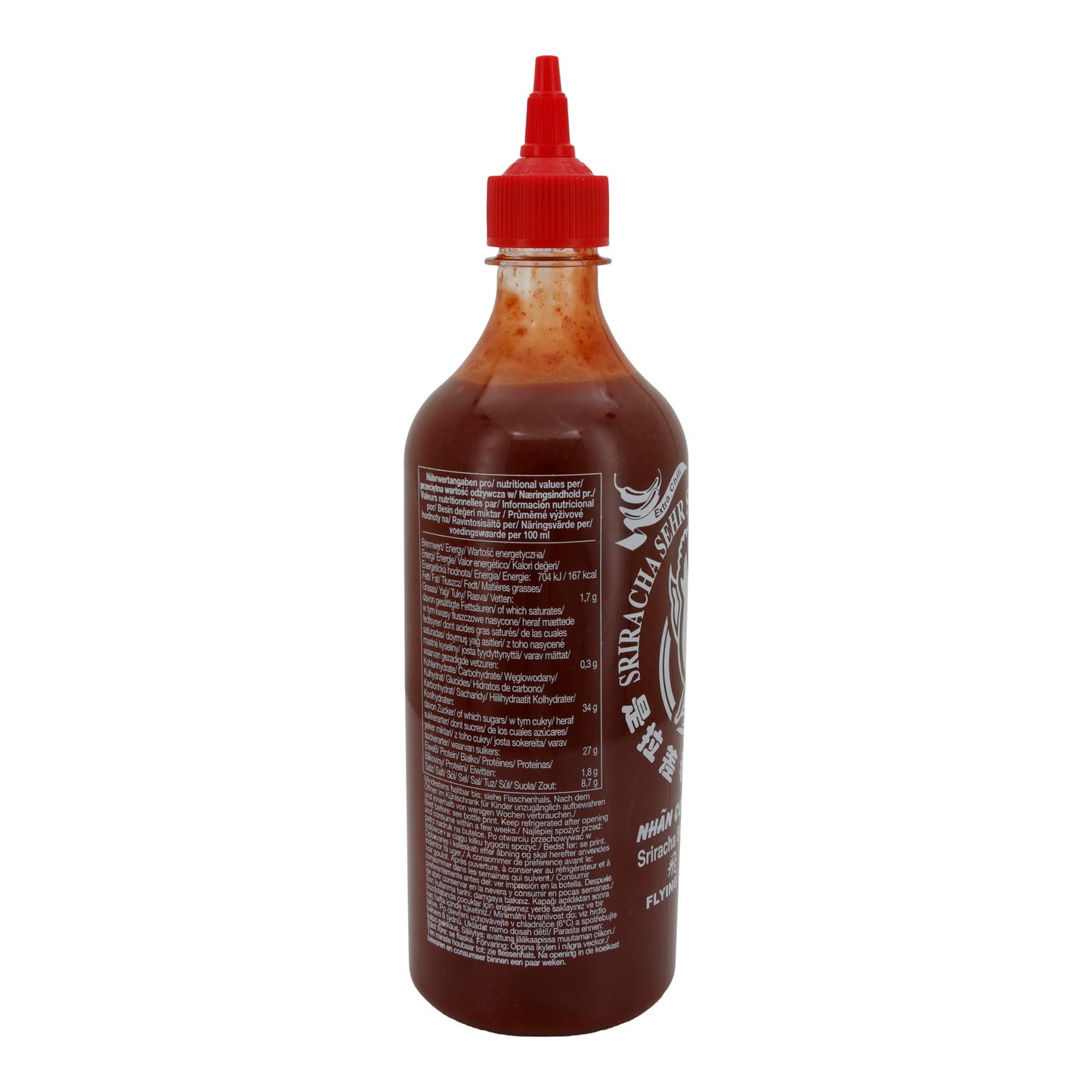 Sriracha Çok Acı Biber Sosu Flying Goose | Sos | Tayland'dan Yoğun Tat | 730 ml