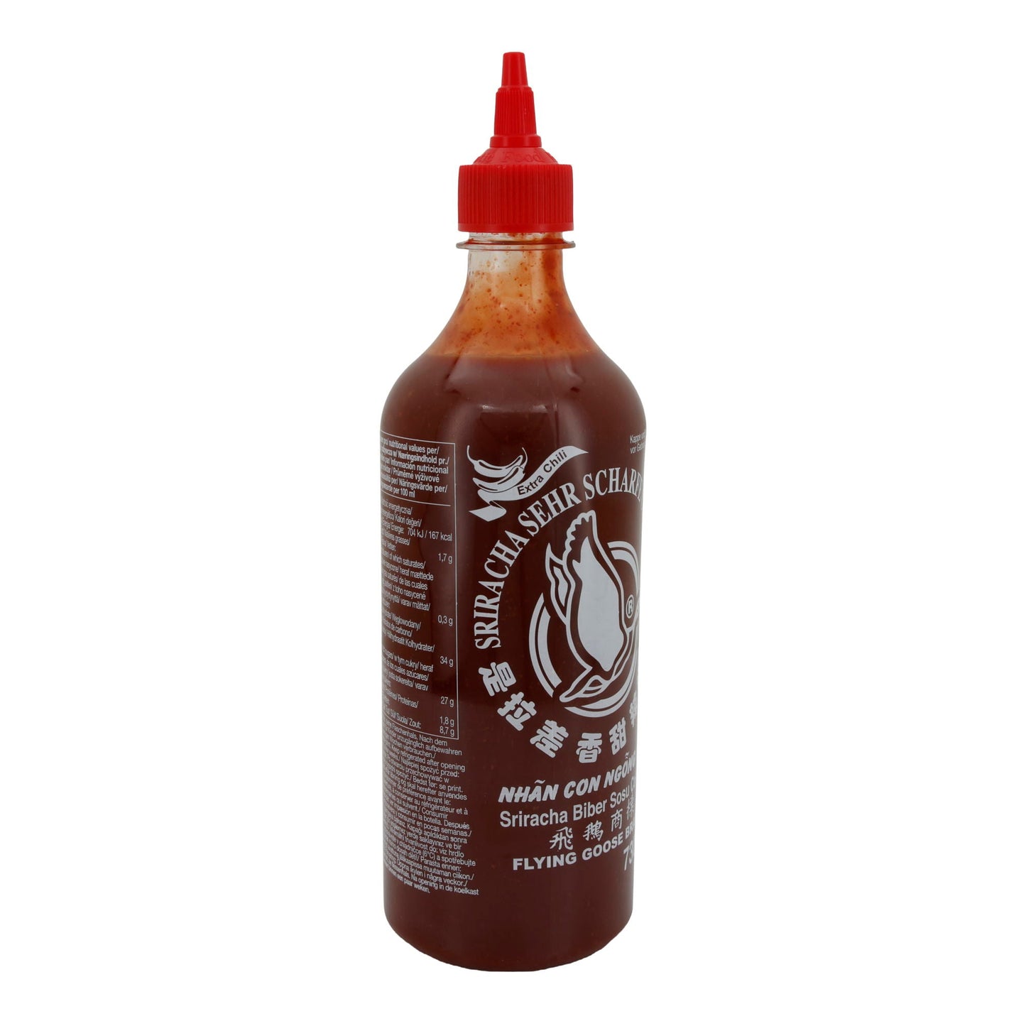 Sriracha Sehr Scharfe Chilisauce Flying Goose | Sauce | Intensiver Geschmack aus Thailand | 730 ml FLYING GOOSE