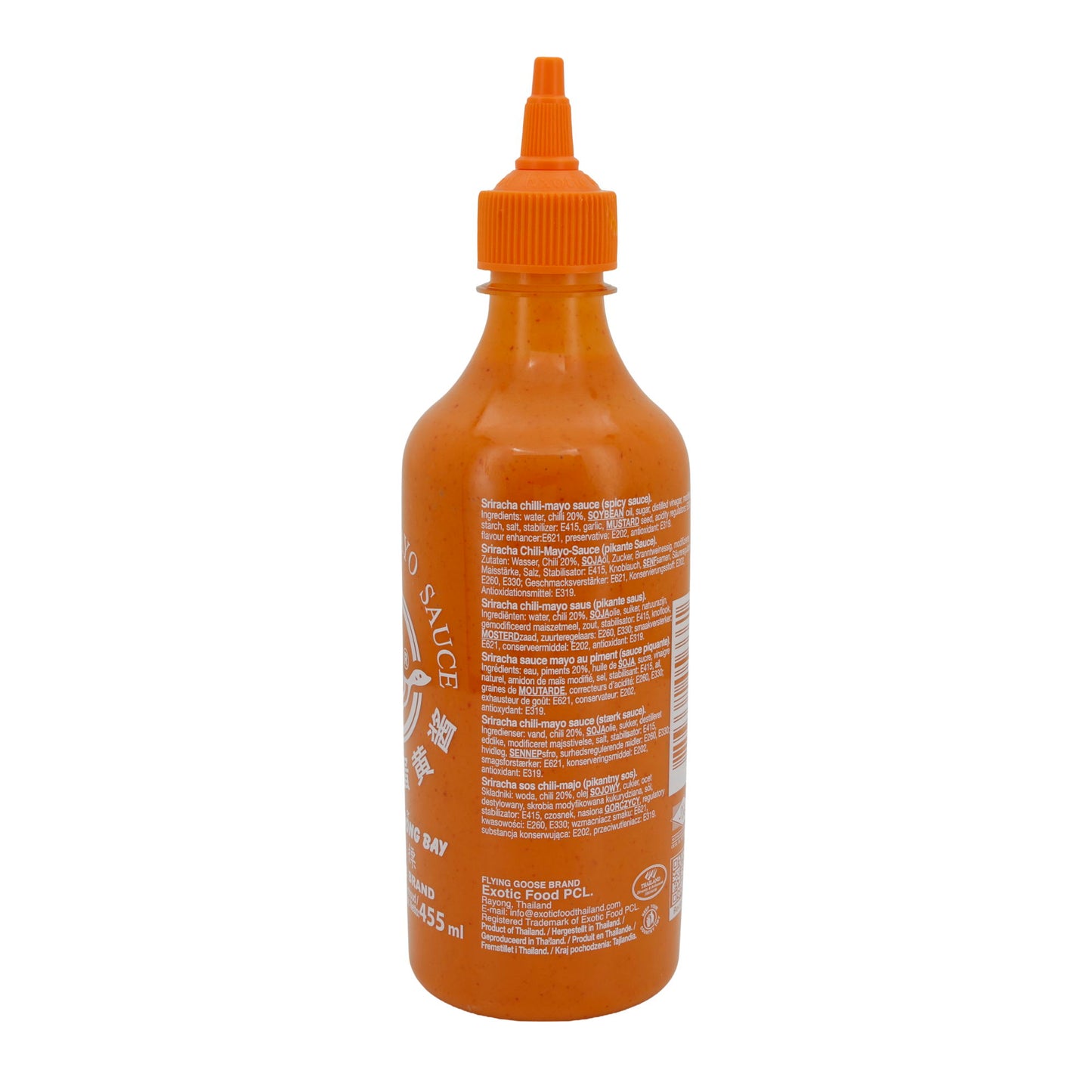 Chilisauce Flying Goose | Sriracha Mayo Saus | Pittig, romig | 455 ml