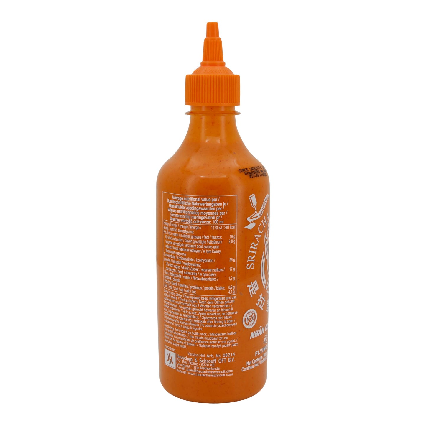 Chilisauce Flying Goose | Sriracha Mayo Saus | Pittig, romig | 455 ml