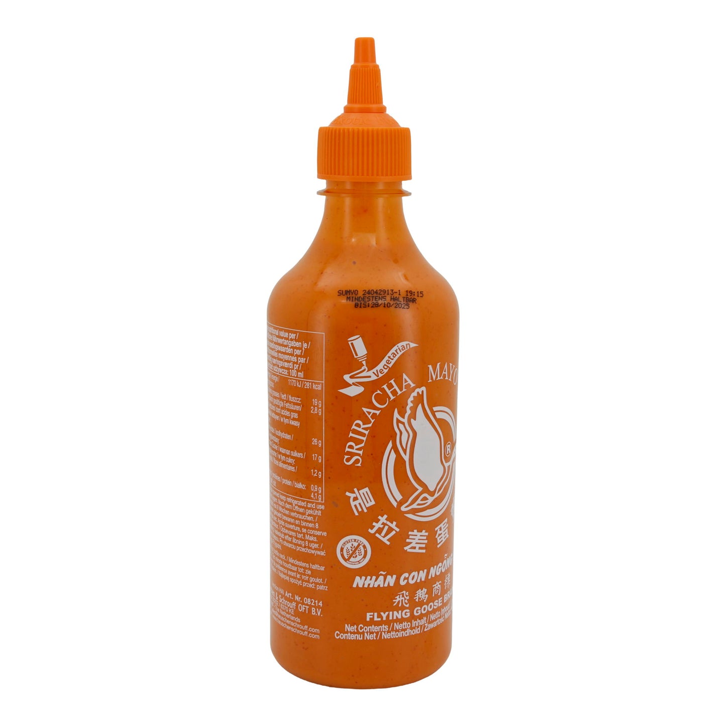 Chilisauce Flying Goose | Sriracha Mayo Saus | Pittig, romig | 455 ml