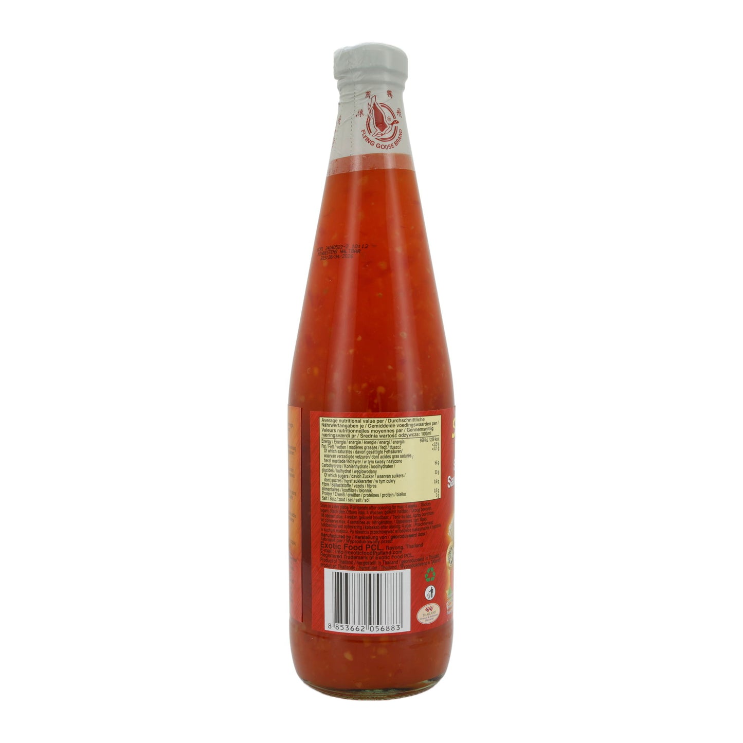Chilisauce Sweet | Zoete Zure Chili voor Kip | Zoet, voor Kip | 725ml