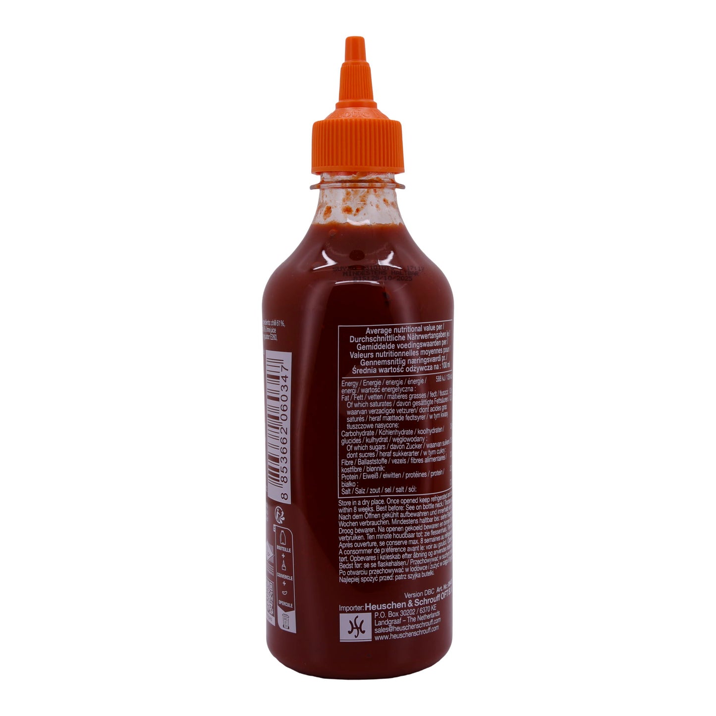 Sriracha Sauce Yuzu Flying Goose | Scharfe Chilisauce mit Zitrusgeschmack | 455 ml