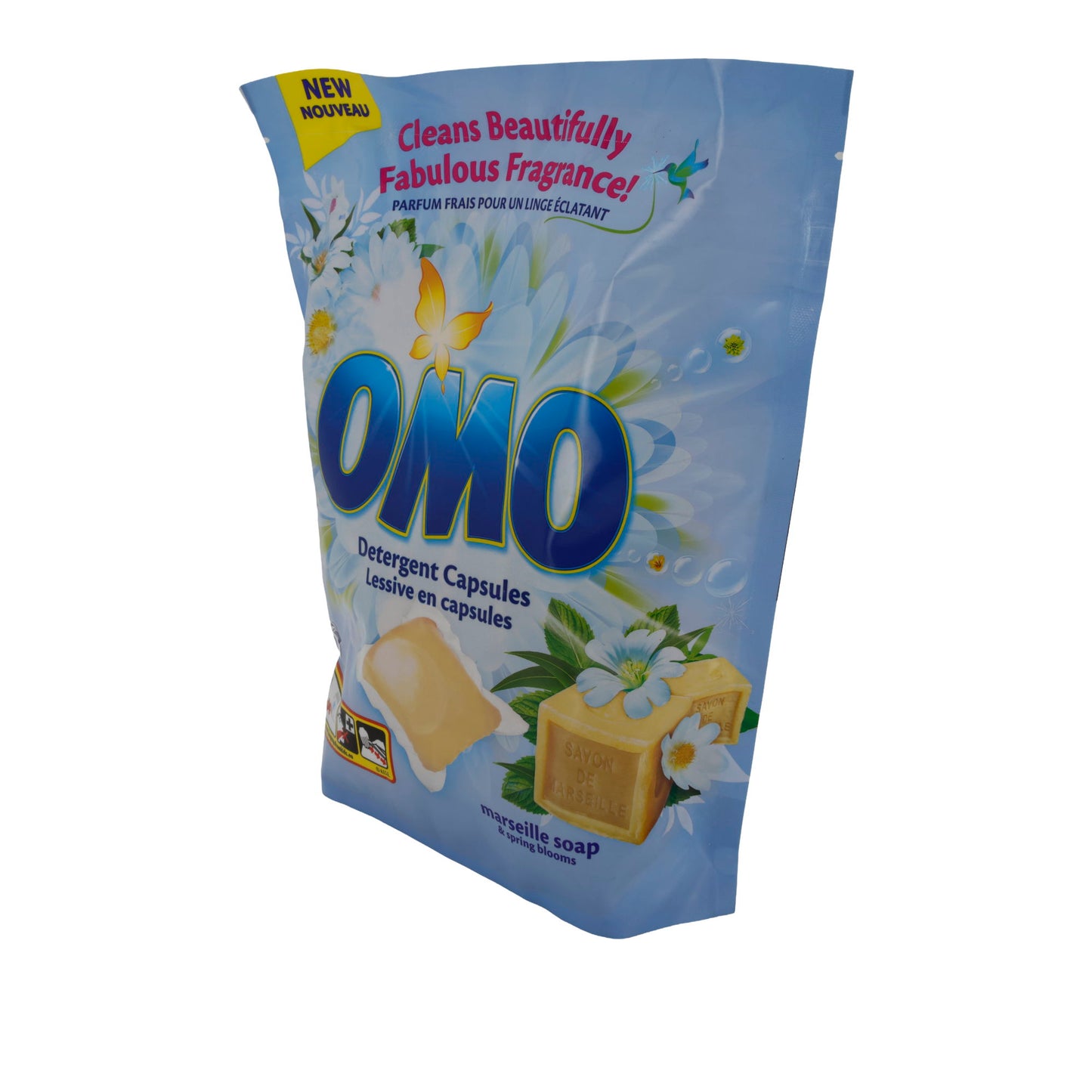 Waschmittelkapseln OMO | Marseille Soap & Spring Blooms | 42 Kapseln (840 g)