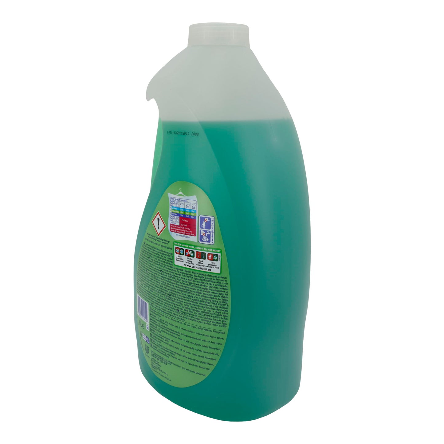 Flüssigwaschmittel OMO | Apple Blossom & Water Lily | Für bis zu 100 Waschladungen & 14 Tage Frische | 5 l