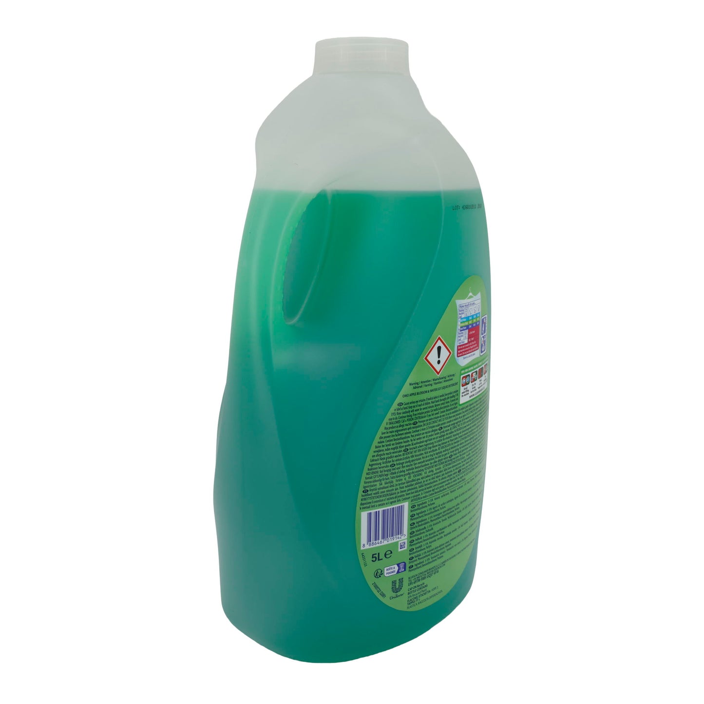 Flüssigwaschmittel OMO | Apple Blossom & Water Lily | Für bis zu 100 Waschladungen & 14 Tage Frische | 5 l