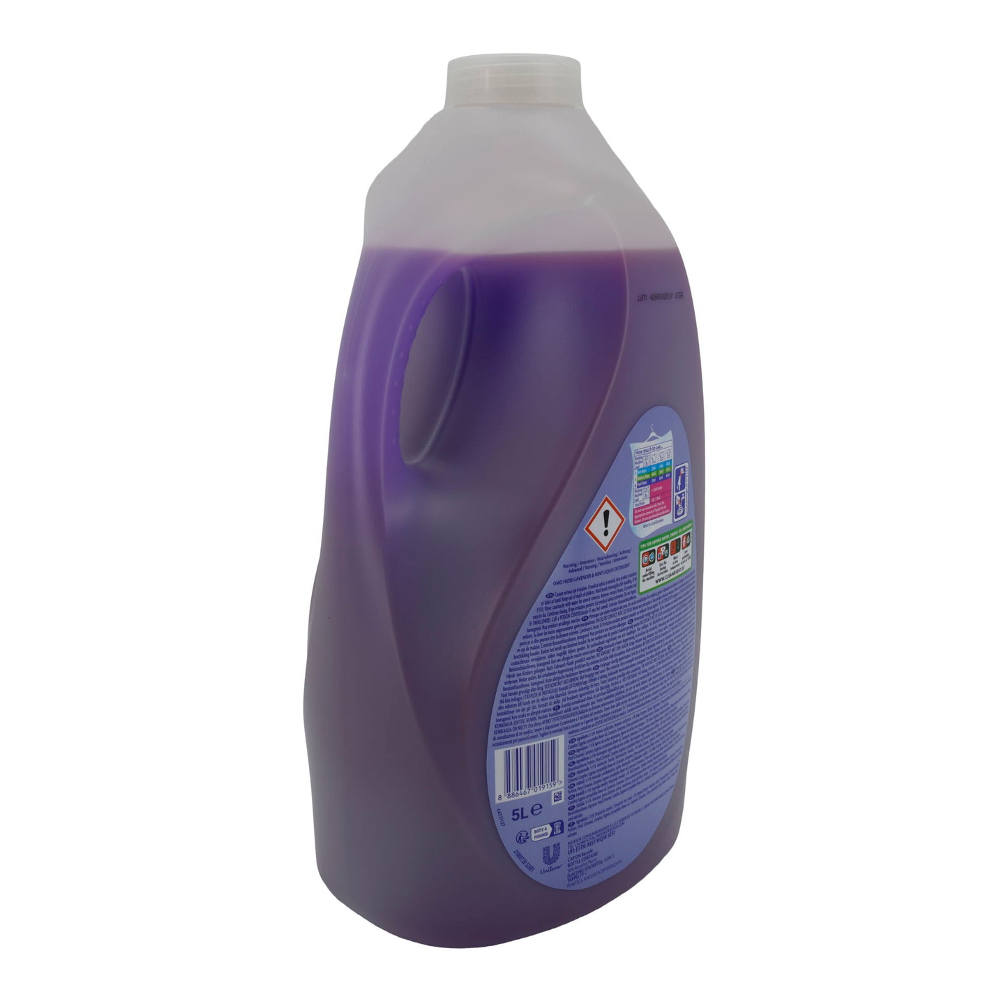 Flüssigwaschmittel OMO | Fresh Lavender & Mint | Für bis zu 100 Waschladungen | 5 l