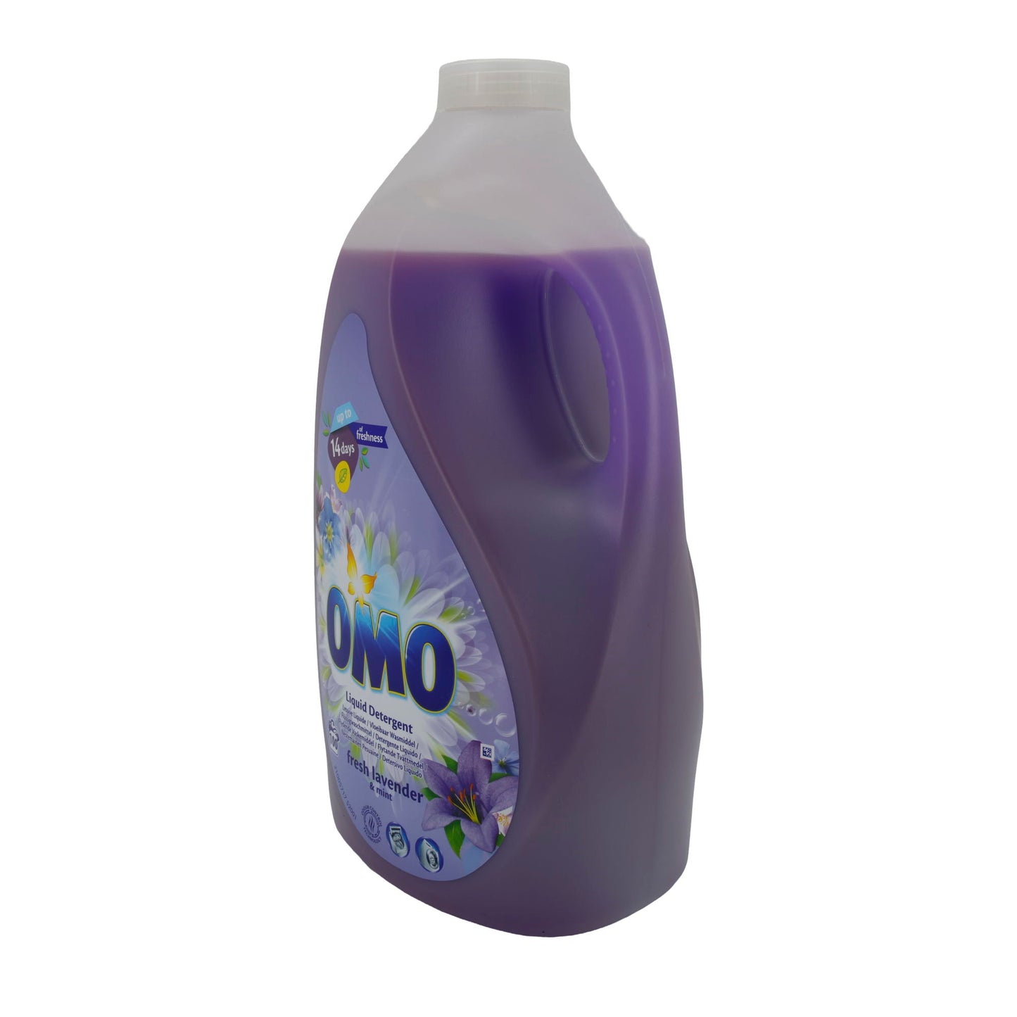Flüssigwaschmittel OMO | Fresh Lavender & Mint | Für bis zu 100 Waschladungen | 5 l OMO
