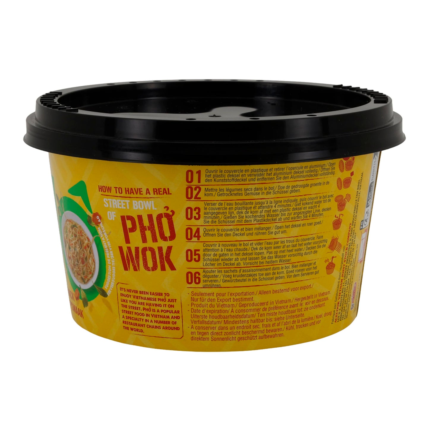 Phở Wok Hèllo Acecook | Noodles wok vietnamiti | Con sapore di pollo | 76 g