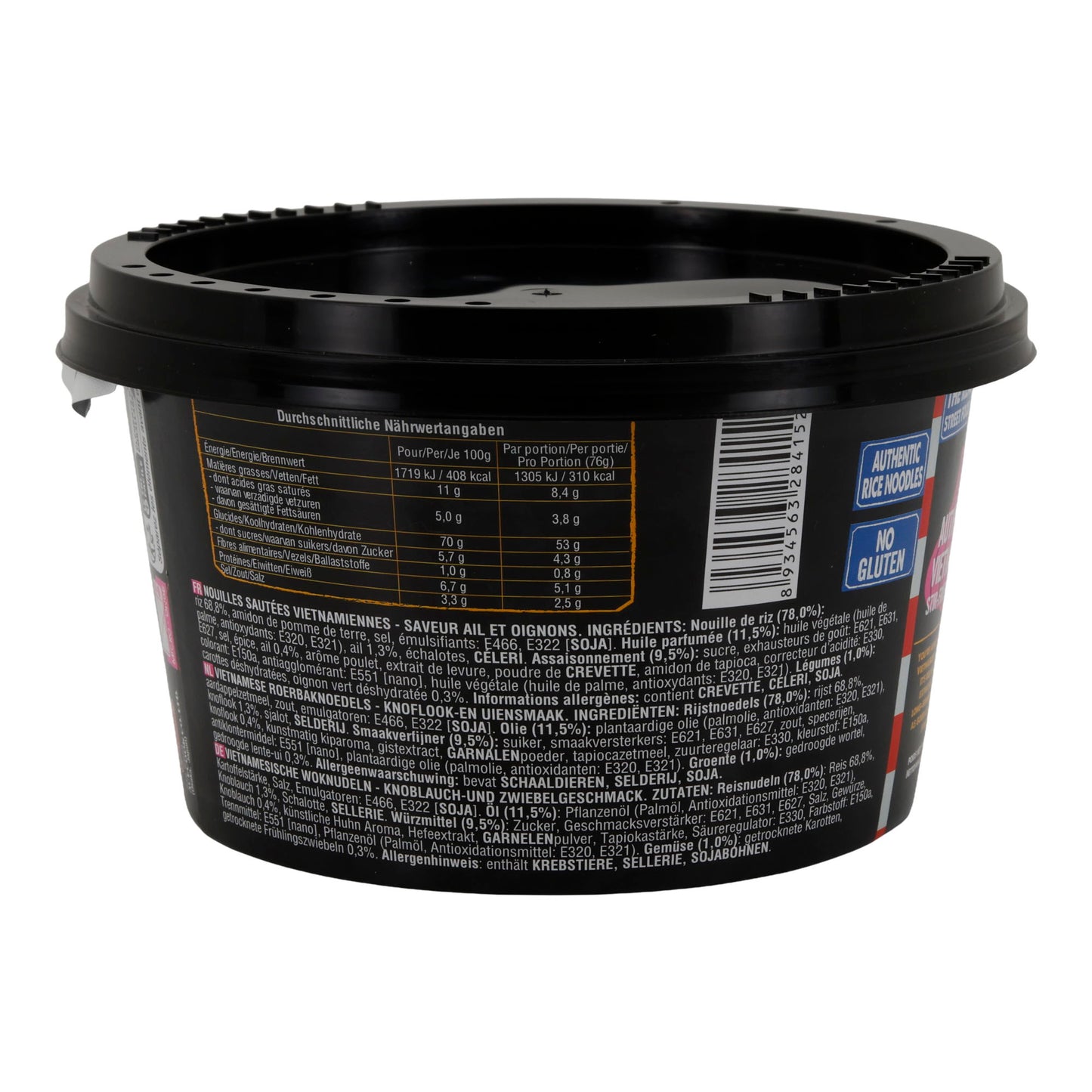 Phở Wok Hèllo Acecook | Noodles wok vietnamiti | Con sapore di aglio e cipolla | 76 g