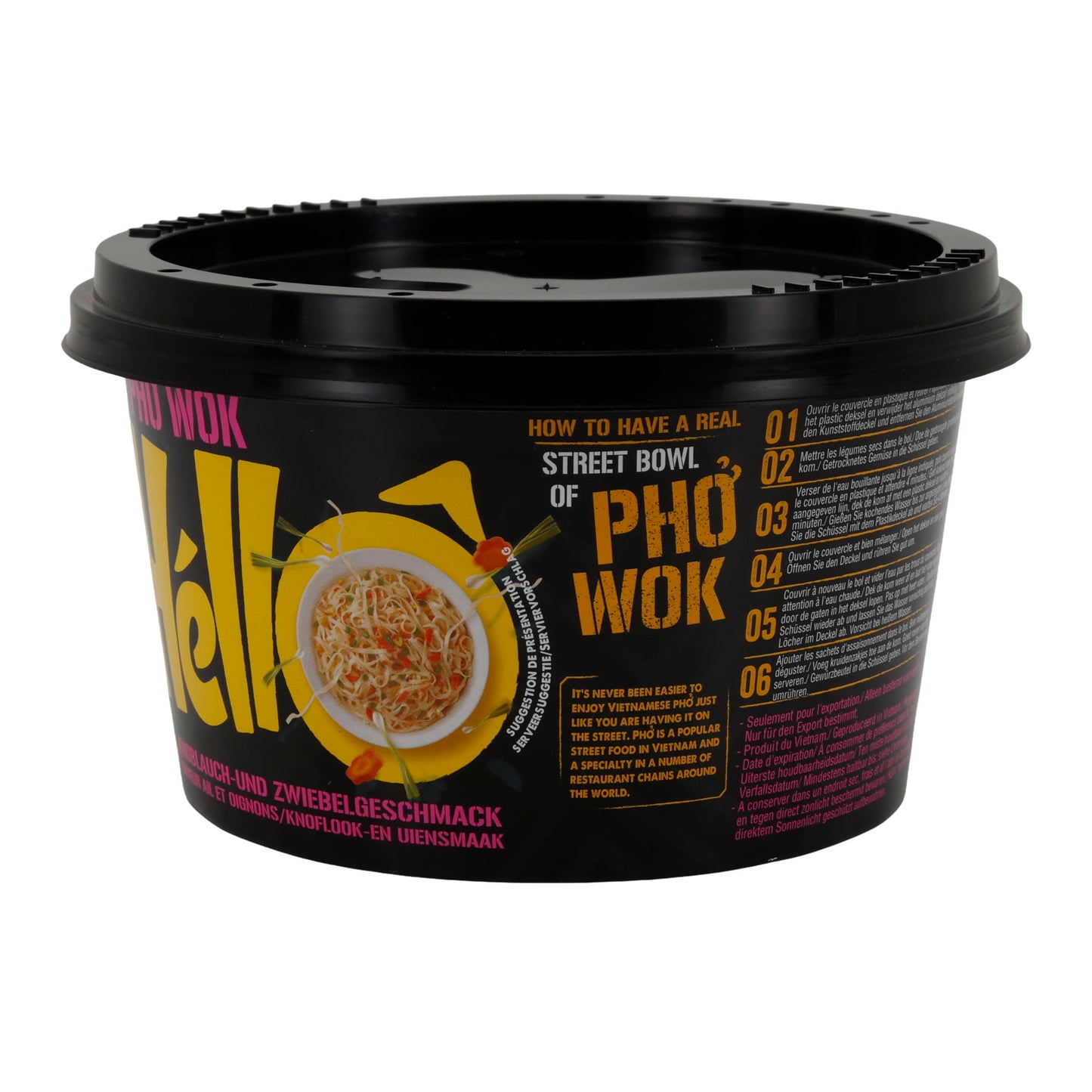 Phở Wok Hèllo Acecook | Noodles wok vietnamiti | Con sapore di aglio e cipolla | 76 g