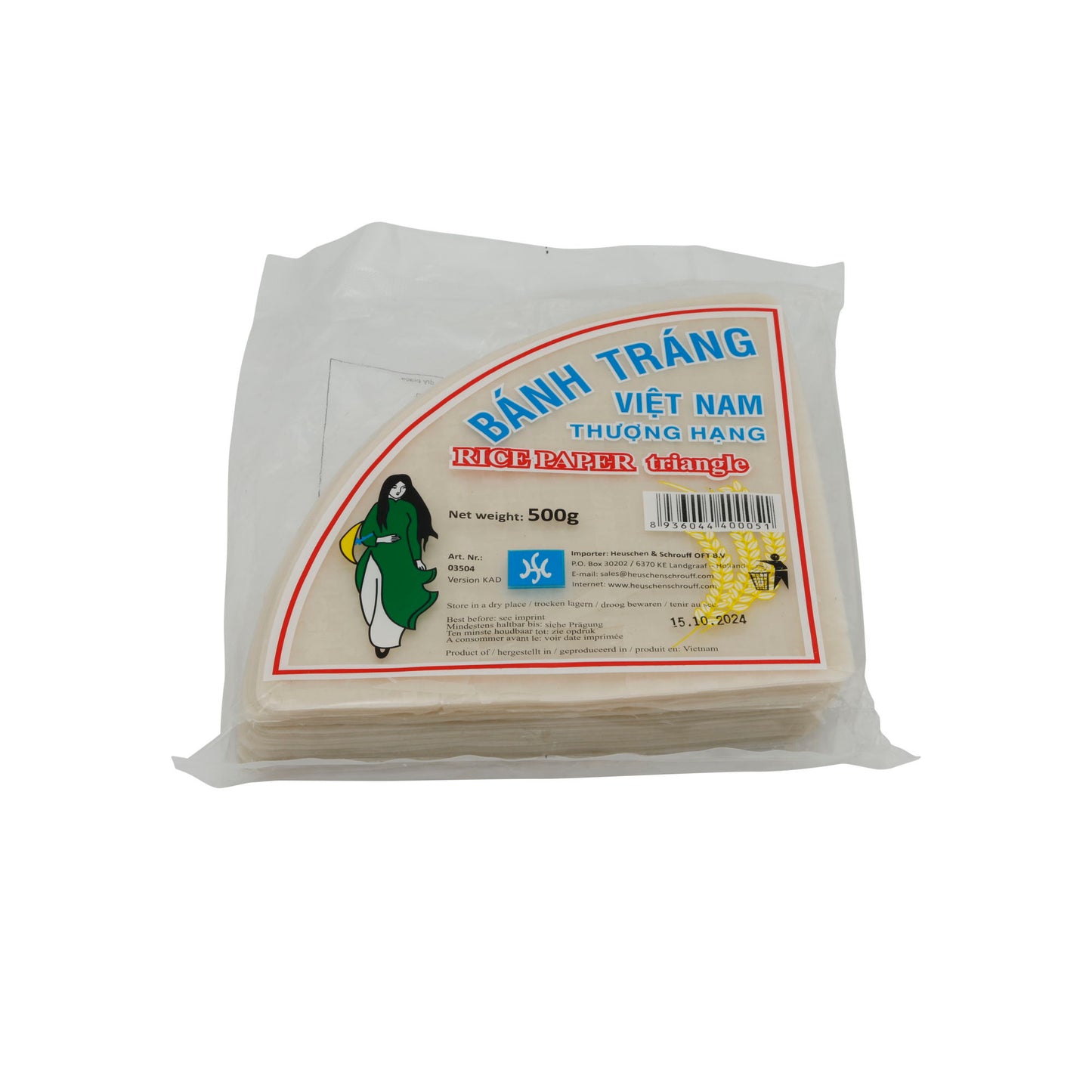 Papier de riz Bánh Tráng | Triangle | paquet de 500 g