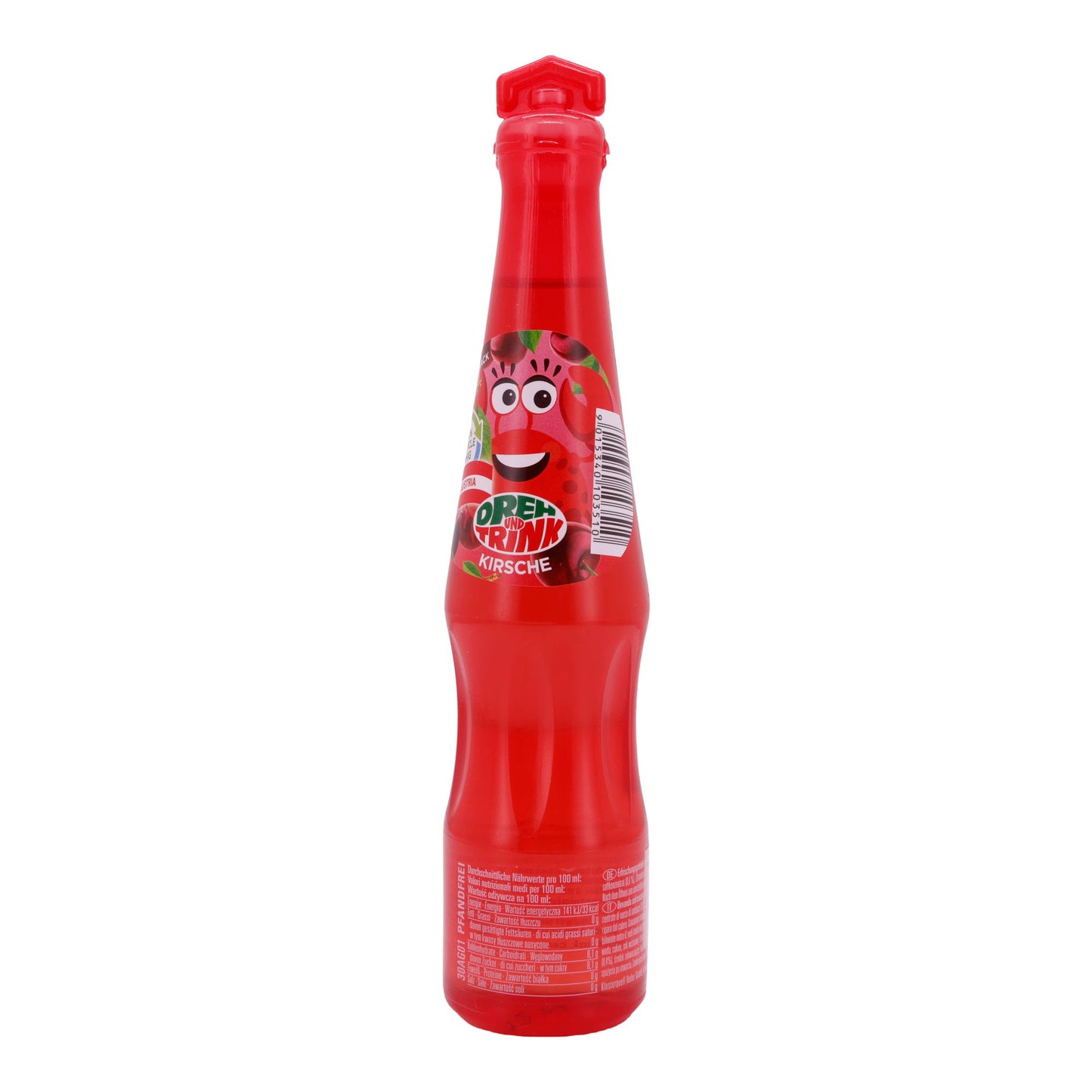 Kirsche Dreh & Trink | Erfrischungsgetränk | Mit Kirschgeschmack | 200 ml
