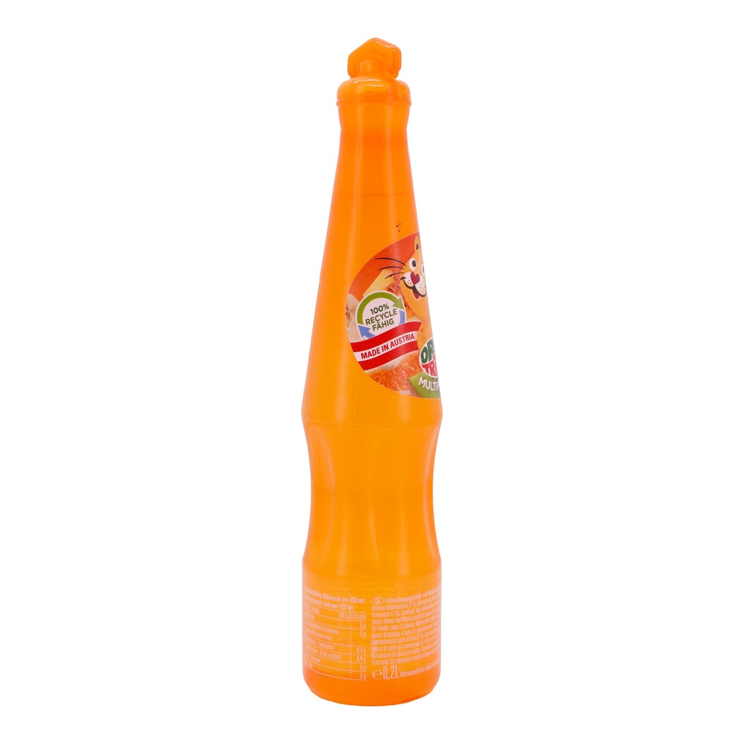 Kindergetränk Dreh und Trink | Multifrucht | Mit 7 Fruchtsäften | 200 ml | Vegan & BPA-frei