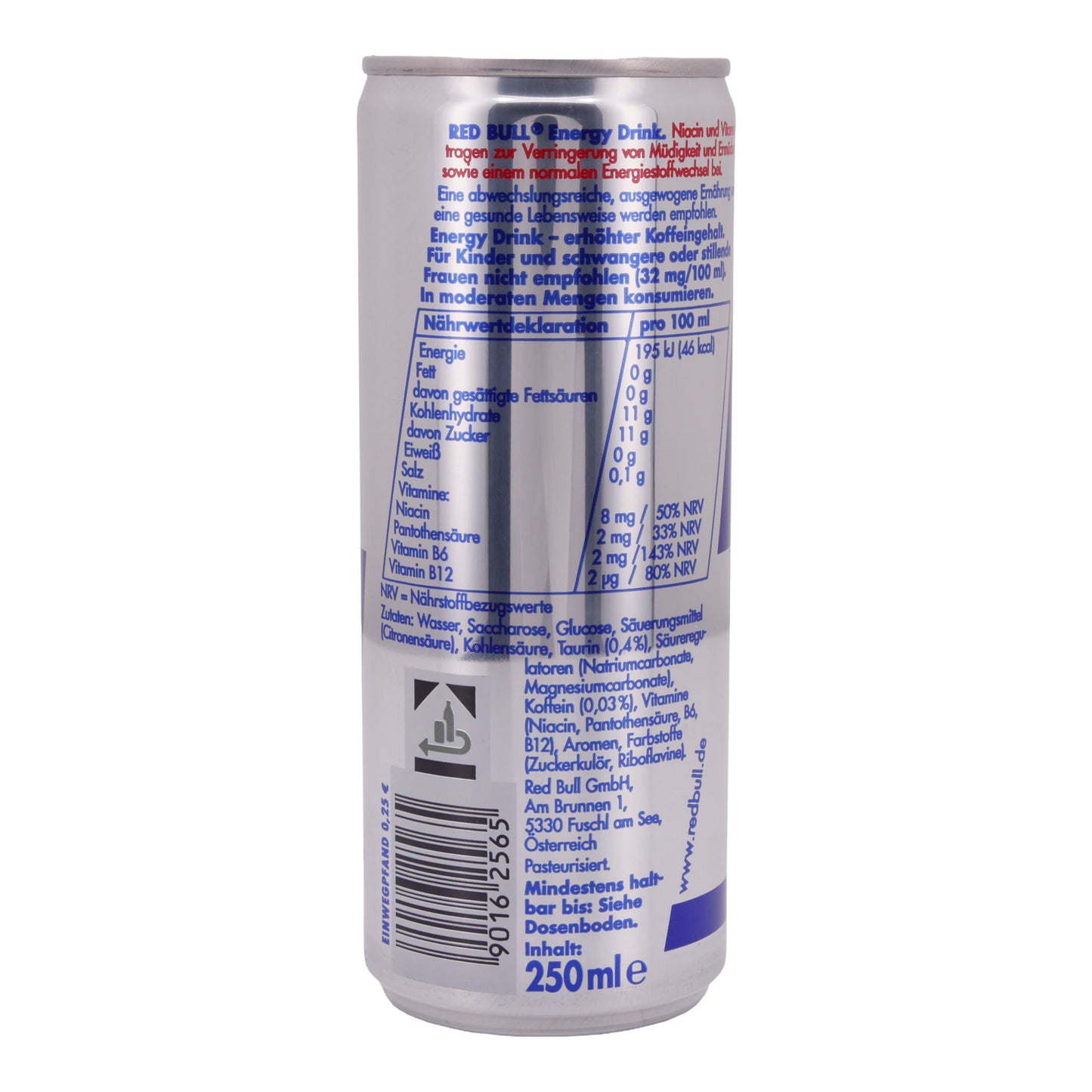 Energy Drink Red Bull | Energy Drink | Voor mentale & fysieke energie | 250 ml blikje