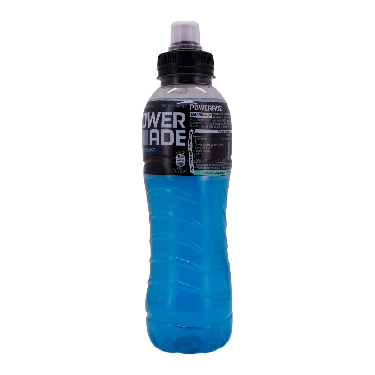 Sportgetränk Powerade Mountain Blast | Getränk | Isotonisches Sportgetränk für optimale Rehydrierung | 500 ml POWERADE