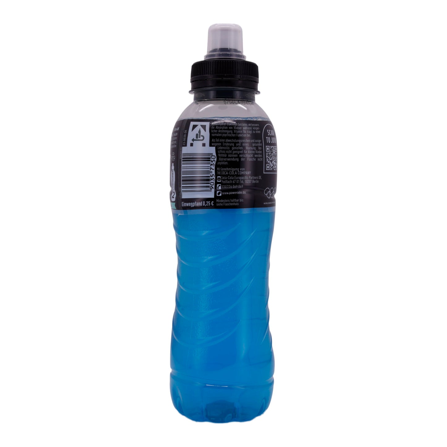 Sportgetränk Powerade Mountain Blast | Getränk | Isotonisches Sportgetränk für optimale Rehydrierung | 500 ml